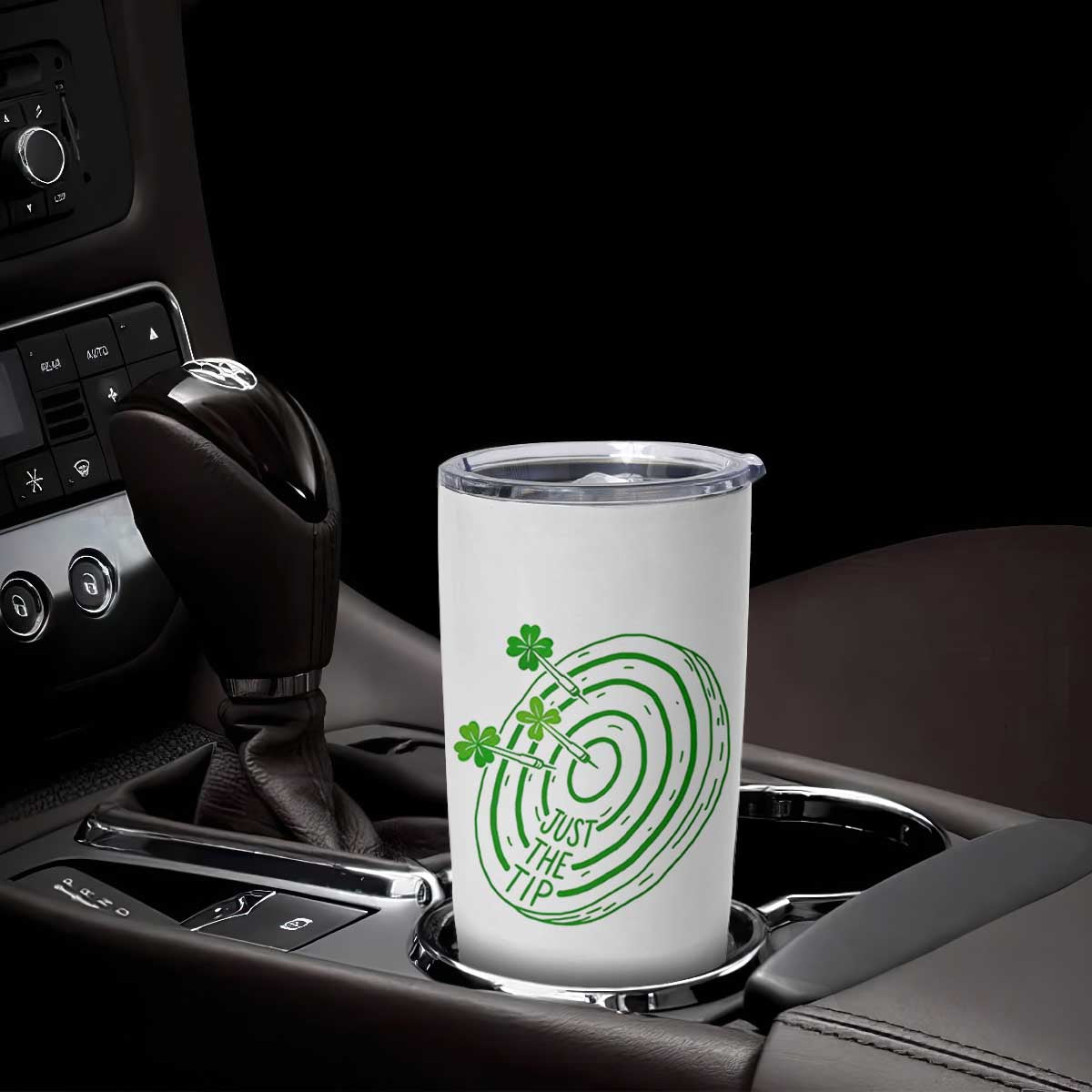 Dirty Humor Dartist St Patricks Day Gift Tumbler Cup Just The Tip TS12 Print Your Wear