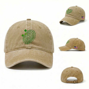 Dirty Humor Dartist St Patricks Day Gift Washed Cotton Baseball Cap Just The Tip TS12 Washed Cap Universal Fit Khaki Print Your Wear