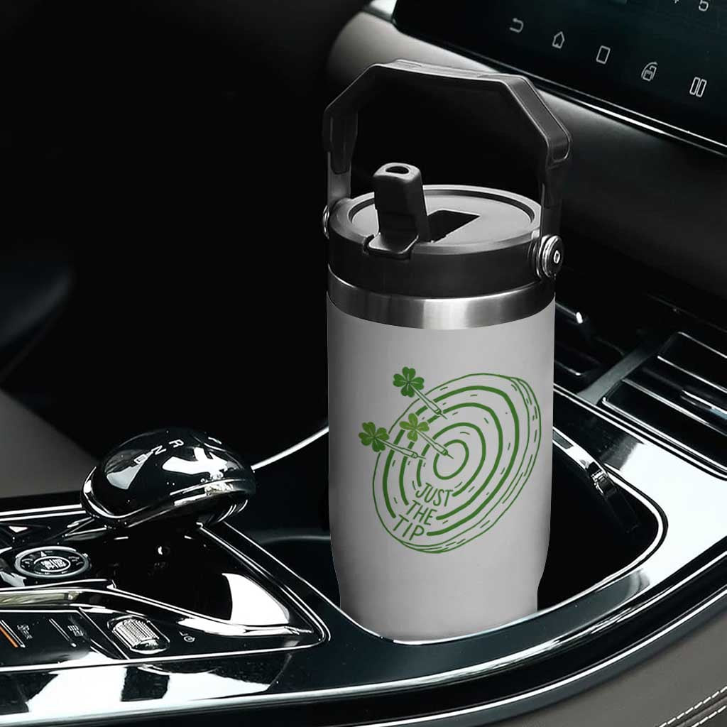 Dirty Humor Dartist St Patricks Day Gift Flip Straw Tumbler Just The Tip TS12 Print Your Wear