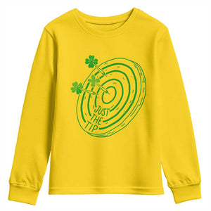 Dirty Humor Dartist St Patricks Day Gift Youth Sweatshirt Just The Tip TS12 Daisy Print Your Wear
