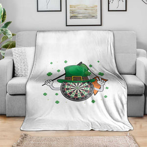 Lucky Darts Board With Irish Flag Throw Blanket St Patricks Day Gift TS12 Print Your Wear