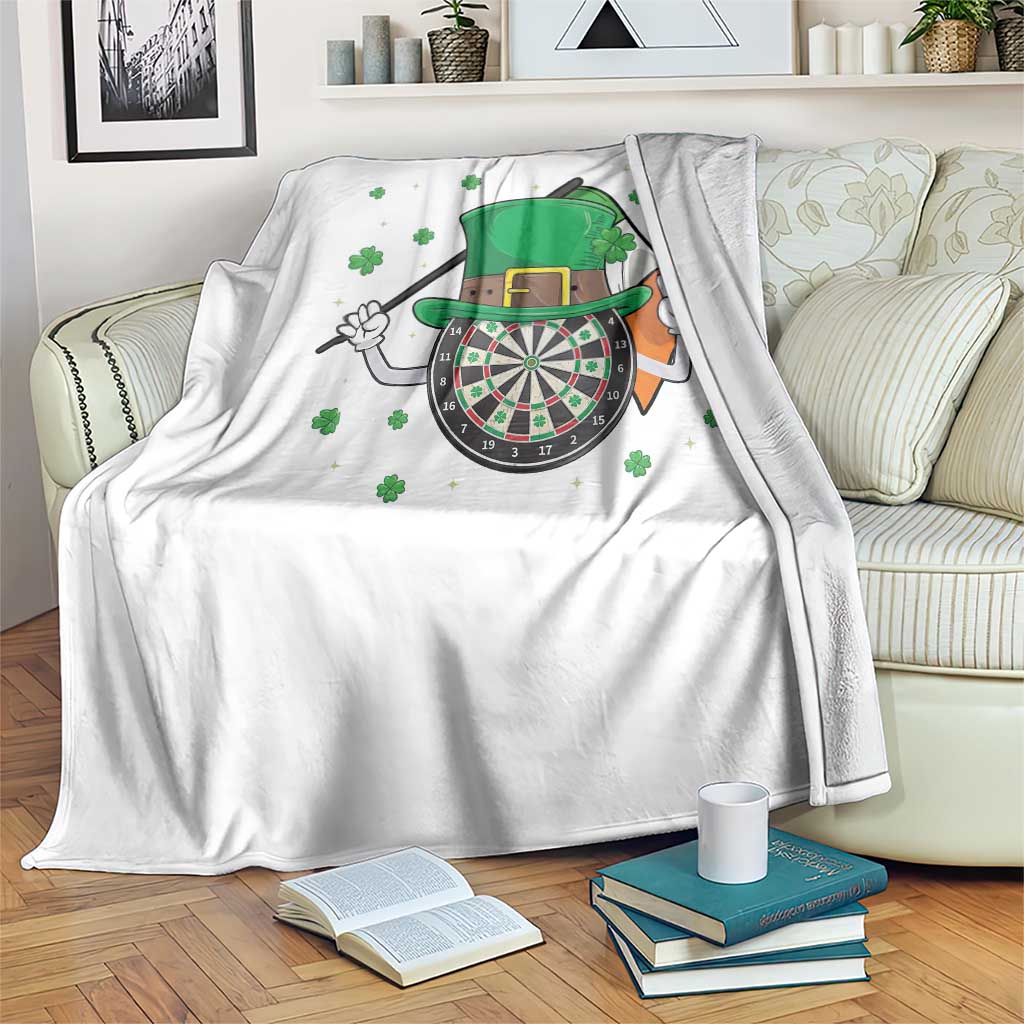 Lucky Darts Board With Irish Flag Throw Blanket St Patricks Day Gift TS12 Print Your Wear