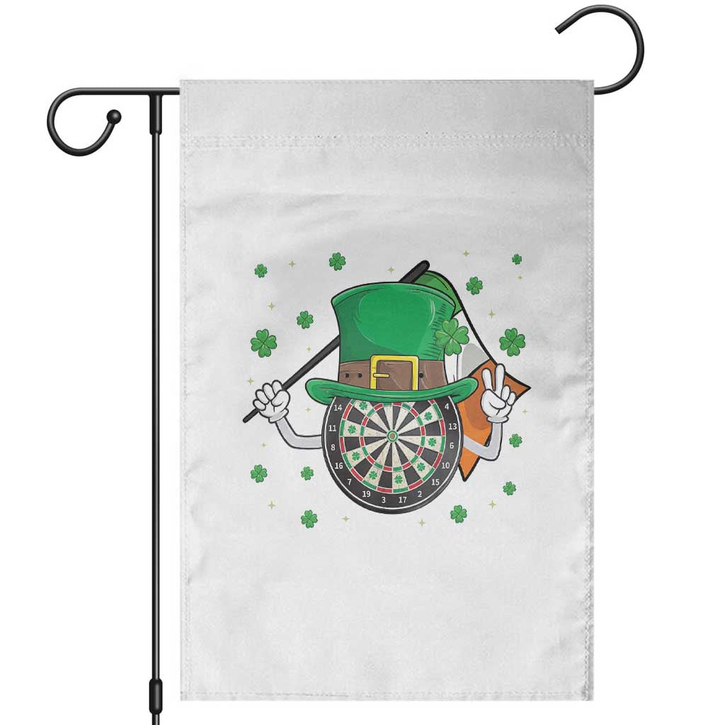 Lucky Darts Board With Irish Flag Garden Flag St Patricks Day Gift TS12 White Print Your Wear