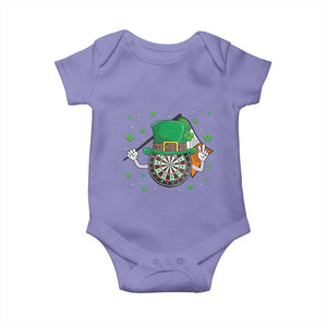 Lucky Darts Board With Irish Flag Baby Onesie St Patricks Day Gift TS12 Violet Print Your Wear