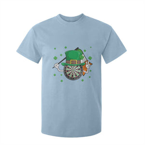 Lucky Darts Board With Irish Flag T Shirt For Kid St Patricks Day Gift TS12 Light Blue Print Your Wear
