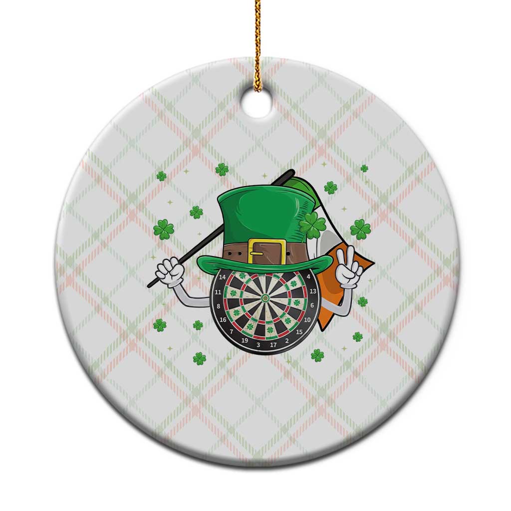 Lucky Darts Board With Irish Flag Ceramic Ornament St Patricks Day Gift TS12 1pc Christmas Plaid Print Your Wear