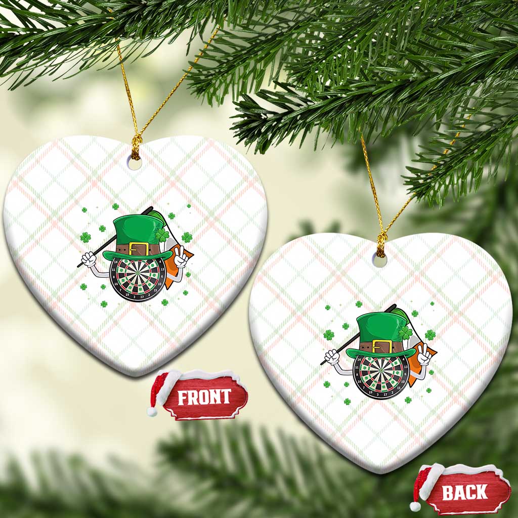 Lucky Darts Board With Irish Flag Ceramic Ornament St Patricks Day Gift TS12 Print Your Wear