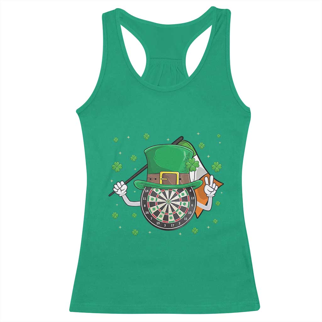 Lucky Darts Board With Irish Flag Racerback Tank Top St Patricks Day Gift TS12 Irish Green Print Your Wear