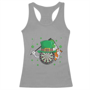 Lucky Darts Board With Irish Flag Racerback Tank Top St Patricks Day Gift TS12 Sport Gray Print Your Wear