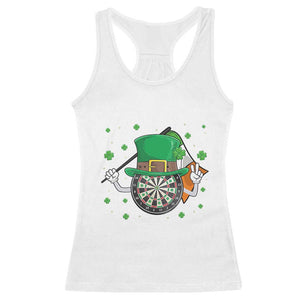Lucky Darts Board With Irish Flag Racerback Tank Top St Patricks Day Gift TS12 White Print Your Wear