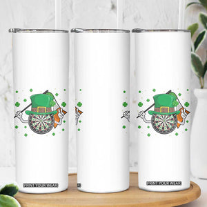 Lucky Darts Board With Irish Flag Skinny Tumbler St Patricks Day Gift TS12 Print Your Wear