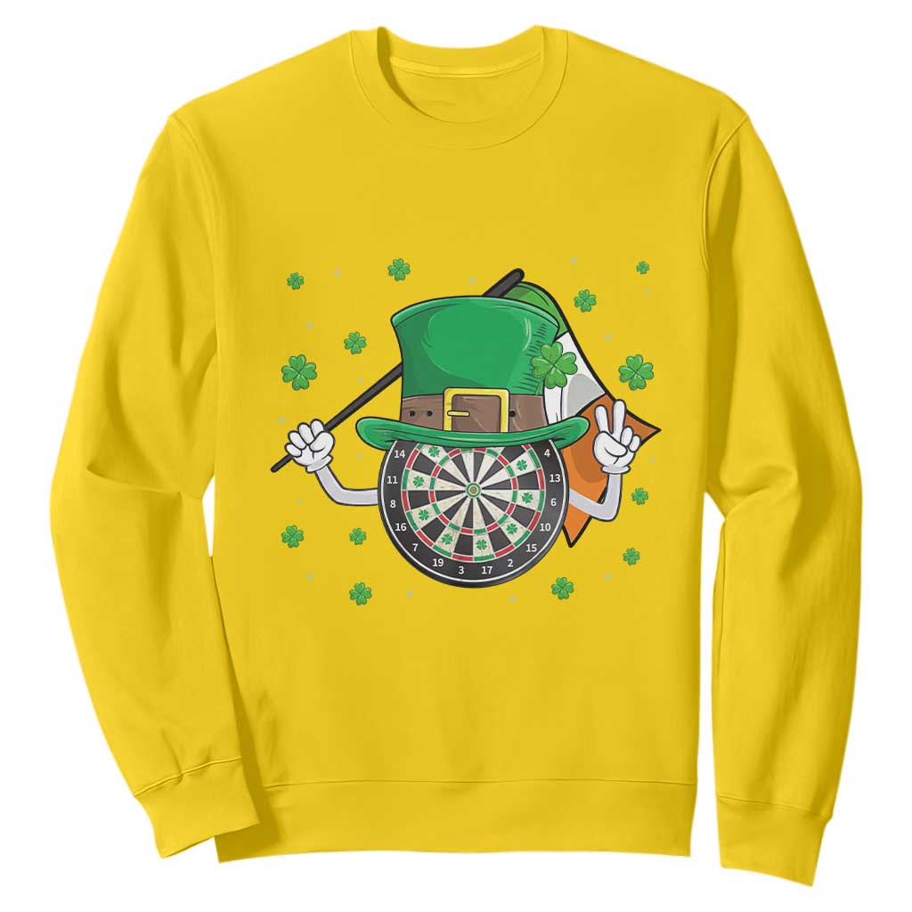 Lucky Darts Board With Irish Flag Sweatshirt St Patricks Day Gift TS12 Daisy Print Your Wear