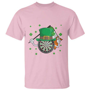 Lucky Darts Board With Irish Flag T Shirt St Patricks Day Gift TS12 Light Pink Print Your Wear