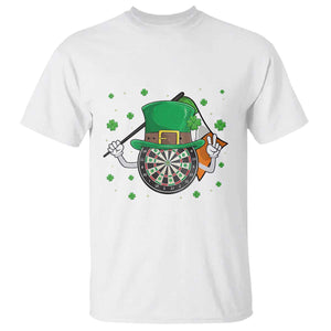 Lucky Darts Board With Irish Flag T Shirt St Patricks Day Gift TS12 White Print Your Wear