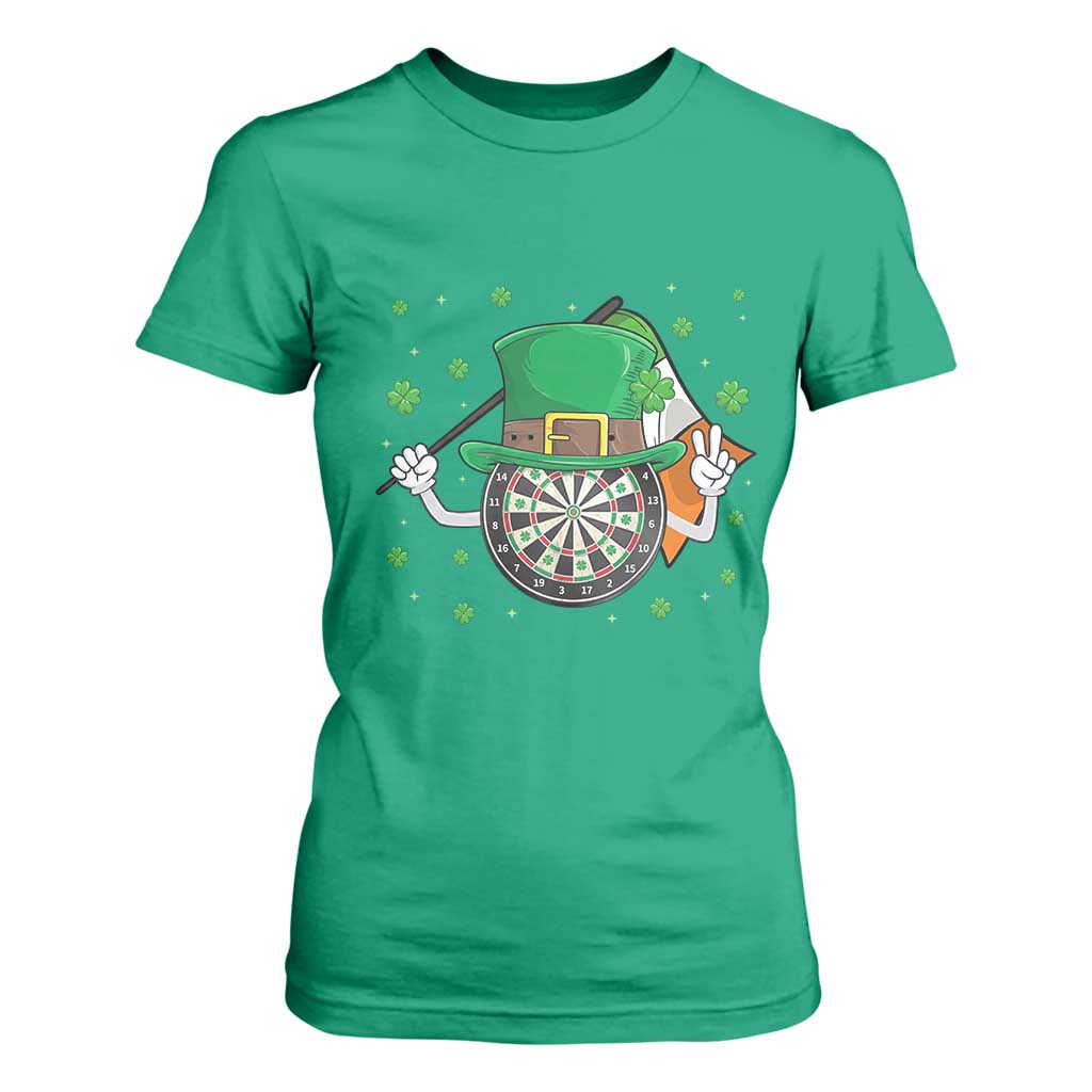 Lucky Darts Board With Irish Flag T Shirt For Women St Patricks Day Gift TS12 Irish Green Print Your Wear