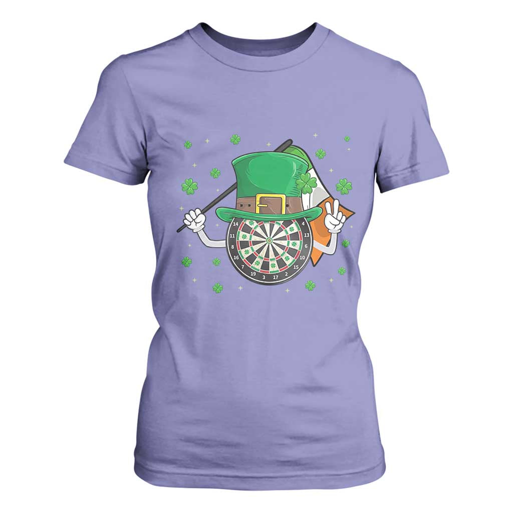 Lucky Darts Board With Irish Flag T Shirt For Women St Patricks Day Gift TS12 Violet Print Your Wear
