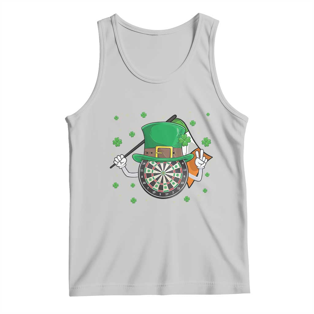 Lucky Darts Board With Irish Flag Tank Top St Patricks Day Gift TS12 Ash Print Your Wear