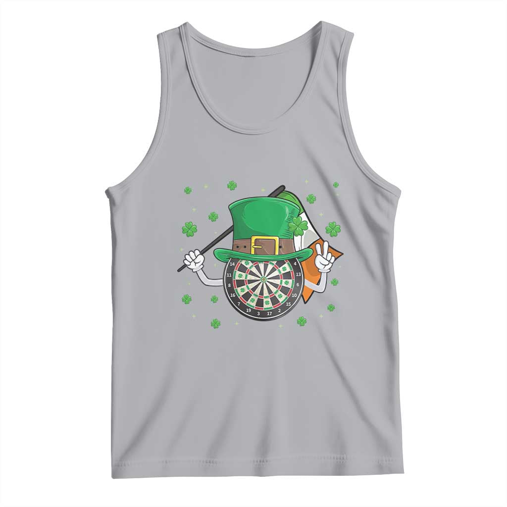 Lucky Darts Board With Irish Flag Tank Top St Patricks Day Gift TS12 Athletic Heather Print Your Wear