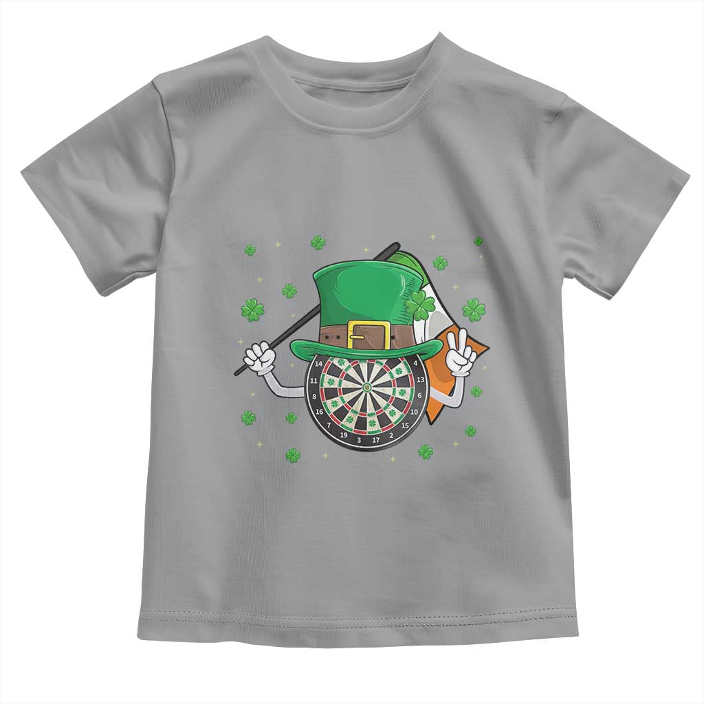 Lucky Darts Board With Irish Flag Toddler T Shirt St Patricks Day Gift TS12 Sport Gray Print Your Wear