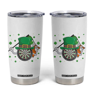 Lucky Darts Board With Irish Flag Tumbler Cup St Patricks Day Gift TS12 White Print Your Wear