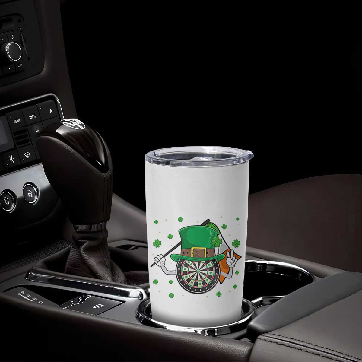Lucky Darts Board With Irish Flag Tumbler Cup St Patricks Day Gift TS12 Print Your Wear