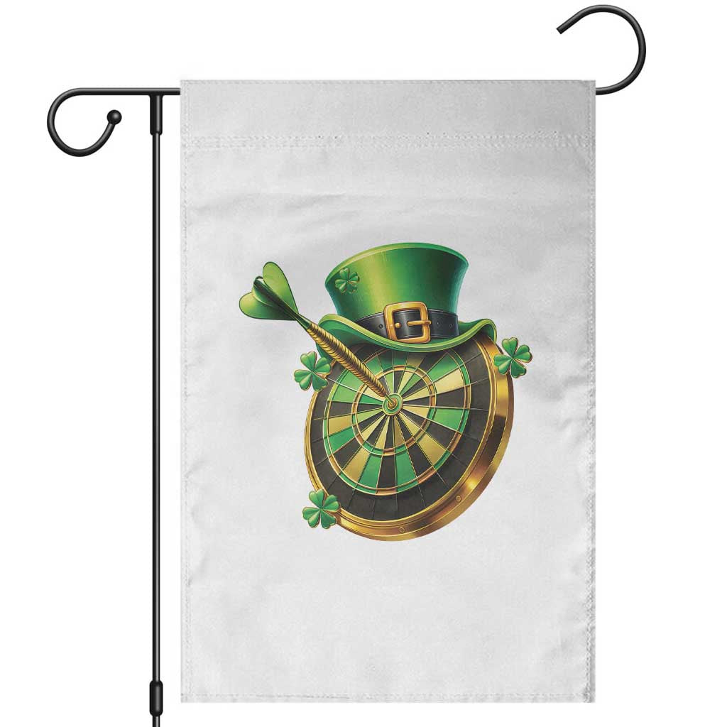 St Patricks Day Irish Darts Board Celebration Gift Garden Flag TS12 White Print Your Wear