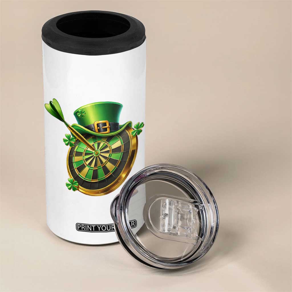 St Patricks Day Irish Darts Board Celebration Gift 4 in 1 Can Cooler Tumbler TS12 Print Your Wear
