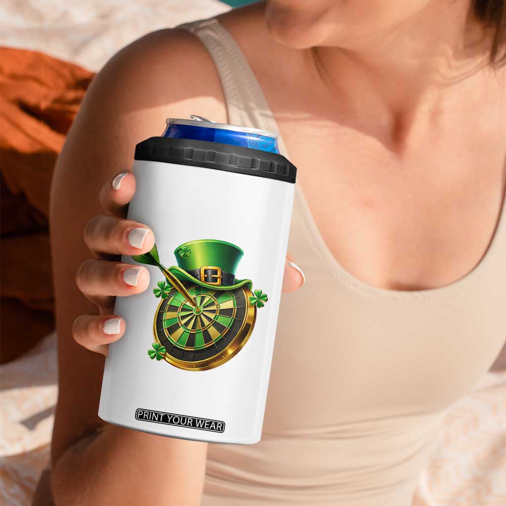St Patricks Day Irish Darts Board Celebration Gift 4 in 1 Can Cooler Tumbler TS12 Print Your Wear