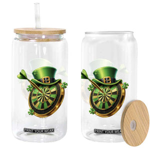 St Patricks Day Irish Darts Board Celebration Gift Glass Can TS12 Print Your Wear