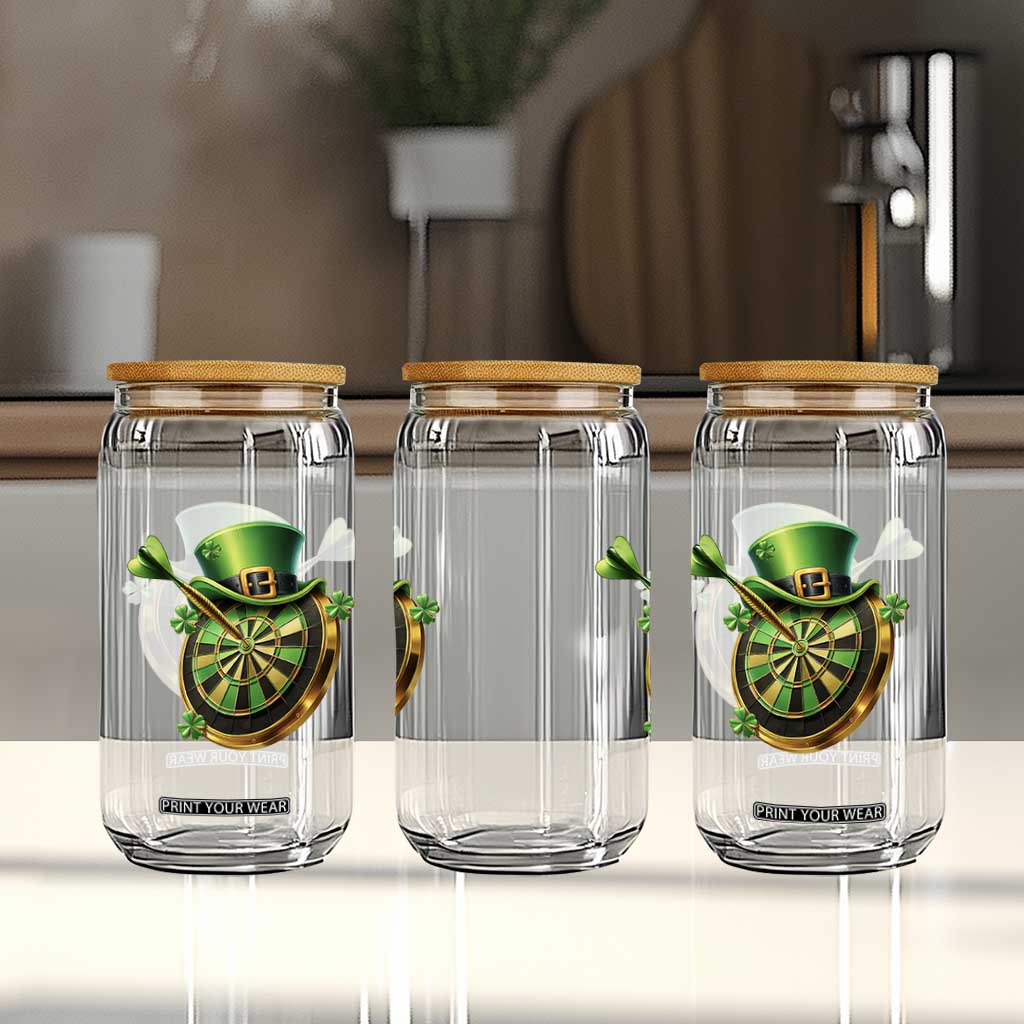 St Patricks Day Irish Darts Board Celebration Gift Glass Can TS12 Print Your Wear