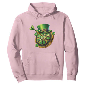 St Patricks Day Irish Darts Board Celebration Gift Hoodie TS12 Light Pink Print Your Wear