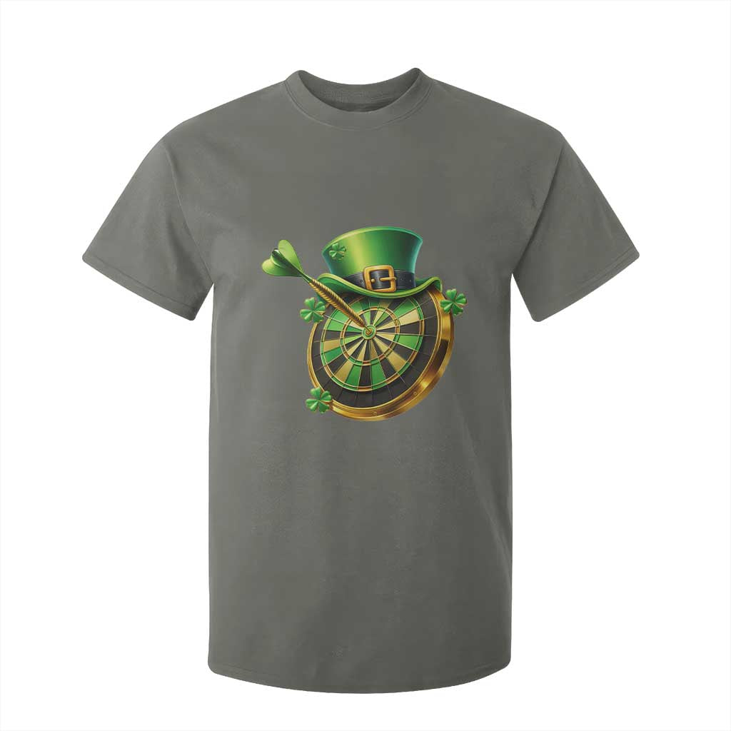St Patricks Day Irish Darts Board Celebration Gift T Shirt For Kid TS12 Military Green Print Your Wear