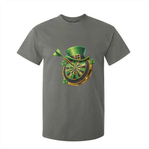 St Patricks Day Irish Darts Board Celebration Gift T Shirt For Kid TS12 Military Green Print Your Wear