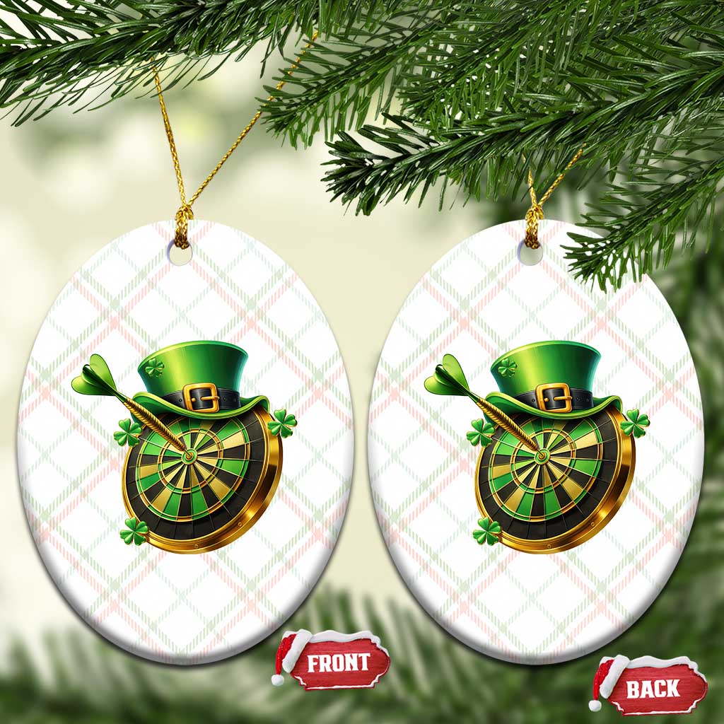 St Patricks Day Irish Darts Board Celebration Gift Ceramic Ornament TS12 Print Your Wear