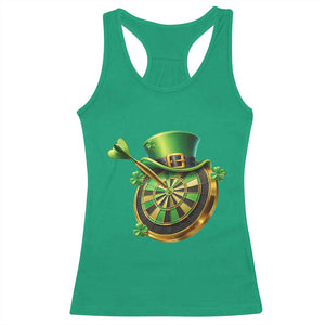 St Patricks Day Irish Darts Board Celebration Gift Racerback Tank Top TS12 Irish Green Print Your Wear