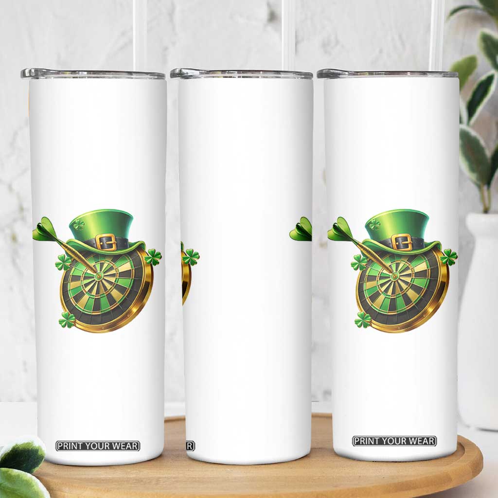 St Patricks Day Irish Darts Board Celebration Gift Skinny Tumbler TS12 Print Your Wear