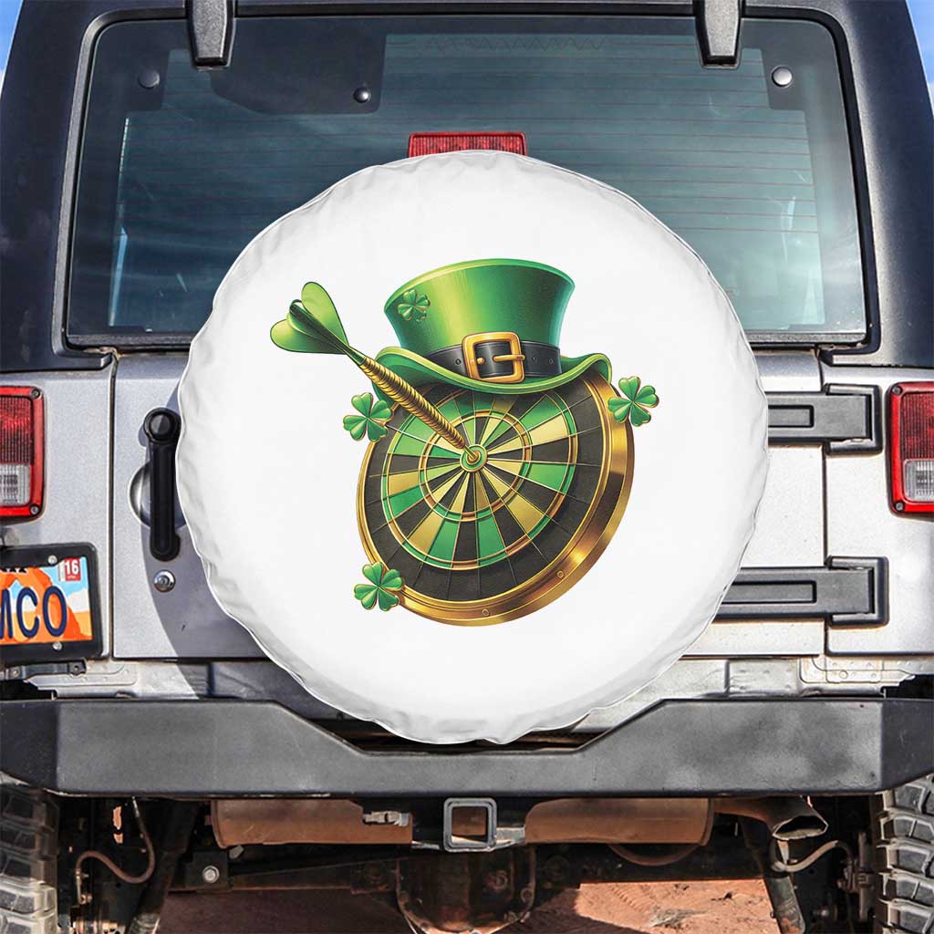 St Patricks Day Irish Darts Board Celebration Gift Spare Tire Cover TS12 No hole White Print Your Wear