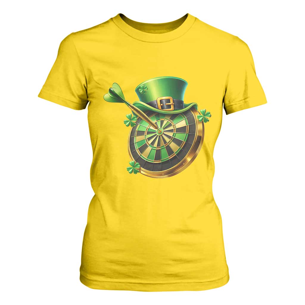 St Patricks Day Irish Darts Board Celebration Gift T Shirt For Women TS12 Daisy Print Your Wear