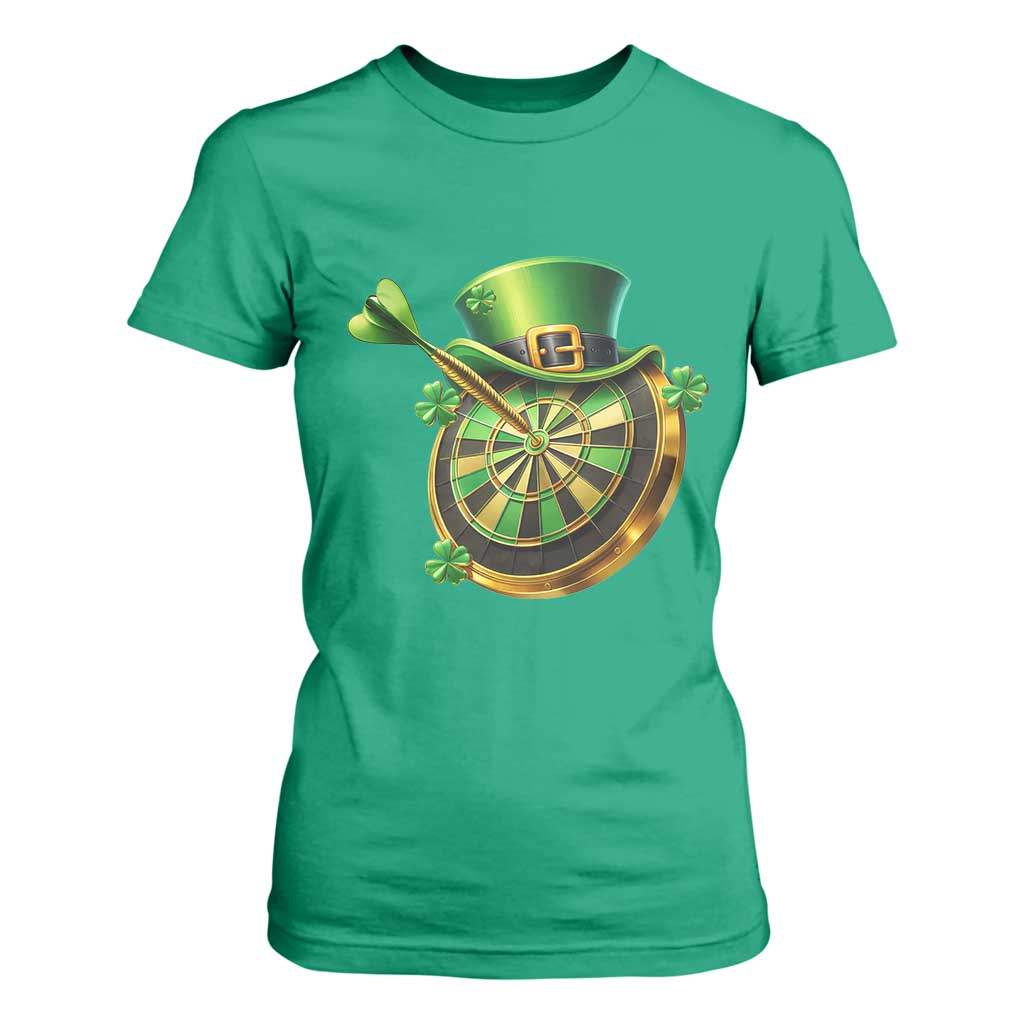 St Patricks Day Irish Darts Board Celebration Gift T Shirt For Women TS12 Irish Green Print Your Wear