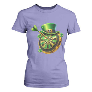 St Patricks Day Irish Darts Board Celebration Gift T Shirt For Women TS12 Violet Print Your Wear