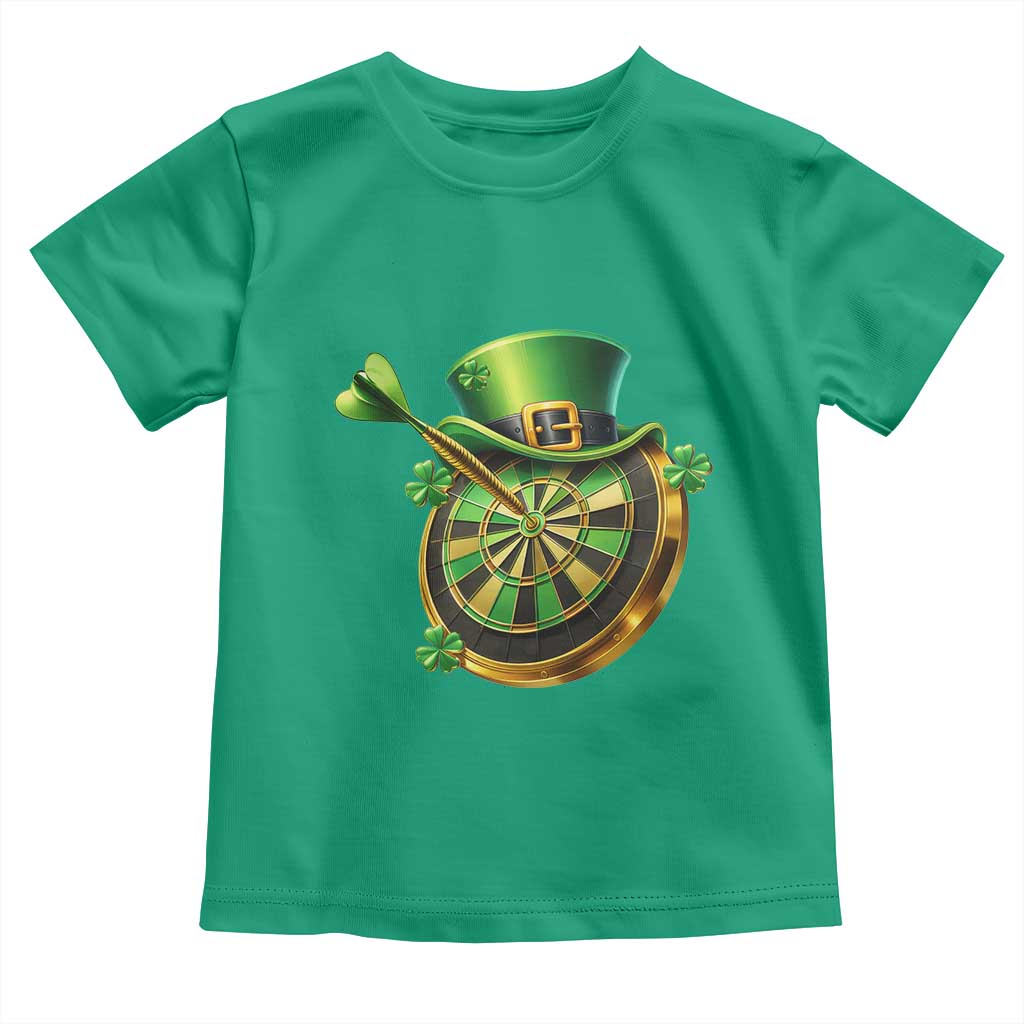 St Patricks Day Irish Darts Board Celebration Gift Toddler T Shirt TS12 Irish Green Print Your Wear