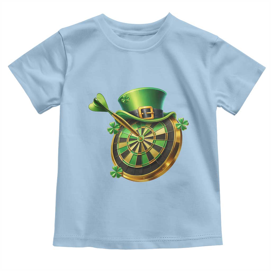 St Patricks Day Irish Darts Board Celebration Gift Toddler T Shirt TS12 Light Blue Print Your Wear