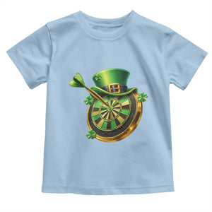 St Patricks Day Irish Darts Board Celebration Gift Toddler T Shirt TS12 Light Blue Print Your Wear