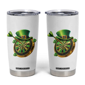 St Patricks Day Irish Darts Board Celebration Gift Tumbler Cup TS12 White Print Your Wear