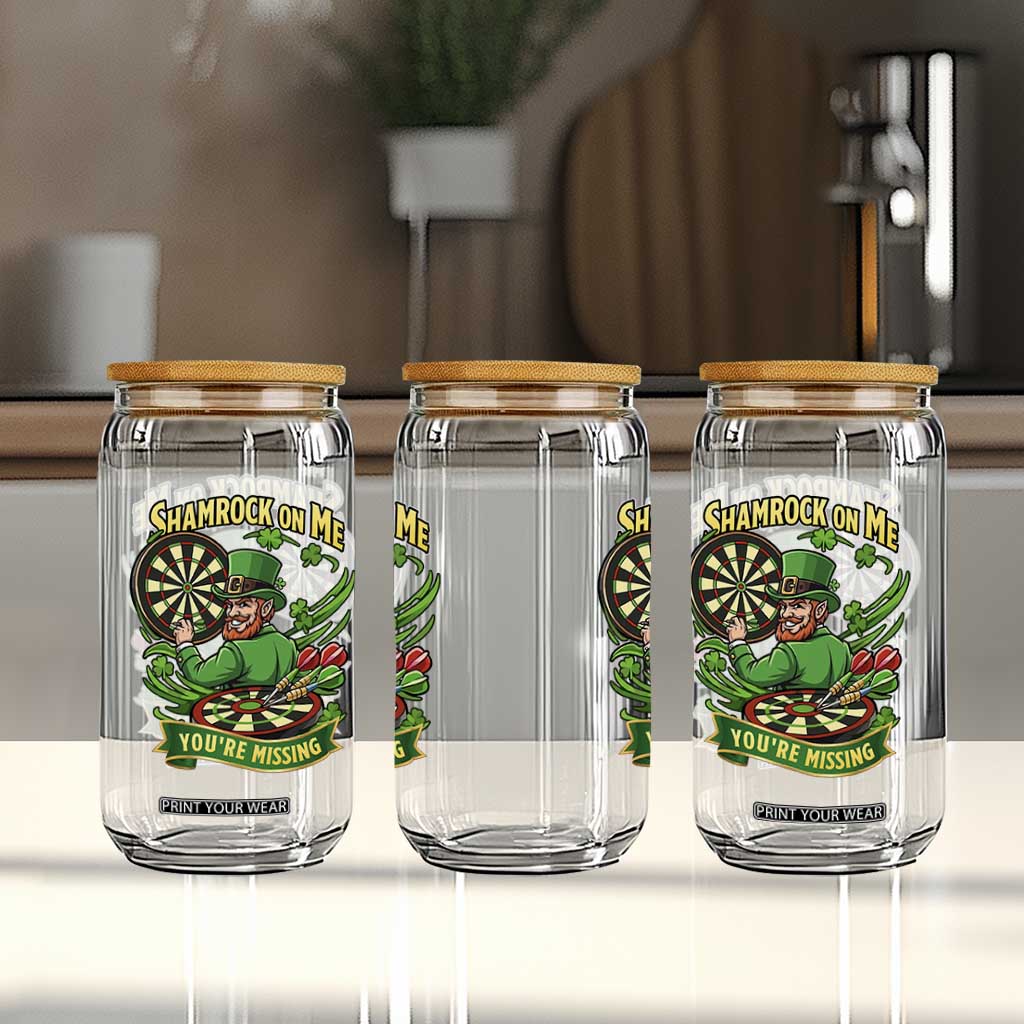 Shamrock On Me Youre Missing Glass Can St Patricks Day Darts Player Gift TS12 Print Your Wear