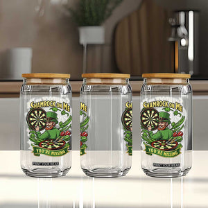Shamrock On Me Youre Missing Glass Can St Patricks Day Darts Player Gift TS12 Print Your Wear