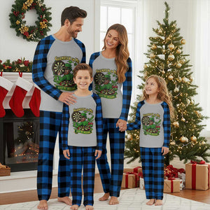 Shamrock On Me Youre Missing Plaid Pajama Set St Patricks Day Darts Player Gift TS12 Blue Plaid Print Your Wear