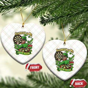 Shamrock On Me Youre Missing Ceramic Ornament St Patricks Day Darts Player Gift TS12 Print Your Wear