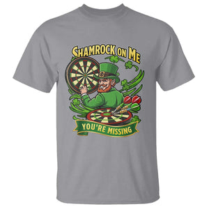 Shamrock On Me Youre Missing T Shirt St Patricks Day Darts Player Gift TS12 Sport Gray Print Your Wear