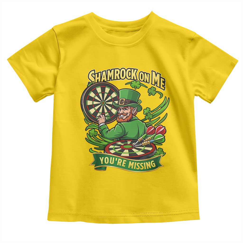 Shamrock On Me Youre Missing Toddler T Shirt St Patricks Day Darts Player Gift TS12 Daisy Print Your Wear